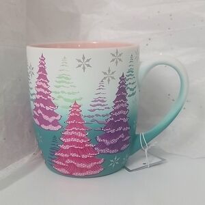 Peppermint & Pine Christmas Pine Tree Mug, NWT